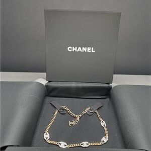 CHANEL Two-Tone Gold and Silver Necklace